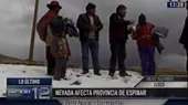Cusco: nieve afectó viviendas y casas en Espinar - Noticias de espinar