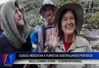 Cusco: rescatan a turistas australianos perdidos