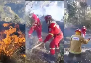 Cusco: Se registró incendio forestal en sector Fortaleza