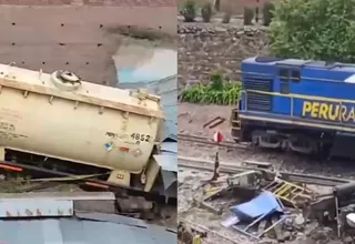 Cusco: Tren de carga se descarriló y afectó predios