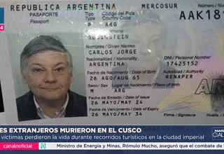 Cusco: Tres turistas extranjeros murieron en menos de 20 días