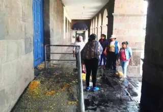 Cusco: comerciantes ambulantes lanzaron comida al municipio tras prohibición