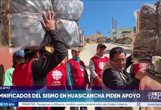 Damnificados por sismo en Huancayo afrontan frío extremo