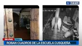 Delincuentes robaron 11 cuadros y 2 esculturas de la Escuela Cusqueña - Noticias de escuelas