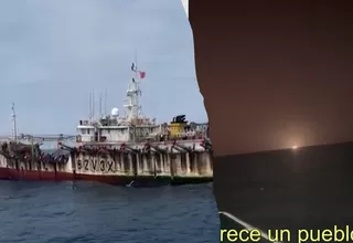 Denuncian que barcos chinos continúan en límites de mar peruano