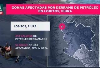 Derrame de petróleo en Lobitos: Estas son las zonas afectadas