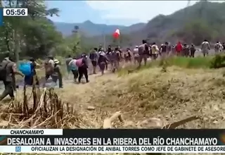 Desalojan a invasores en la ribera del río Chanchamayo