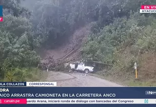Desaparecen siete personas tras huaico en carretera del VRAEM