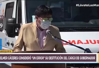 Arequipa: Elmer Cáceres llamó "burro" a juez que emitió sentencia que lo destituye de su cargo