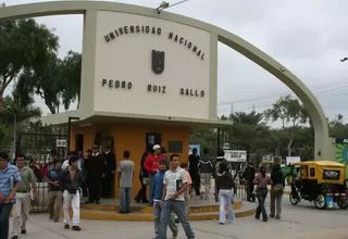 Estudiantes de la Universidad Pedro Ruiz Gallo se enfrentaron