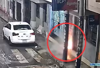 Extorsionadores detonan explosivo en agente bancario de Tumbes