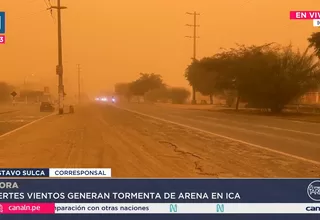 Fuertes vientos Paracas afectan Ica