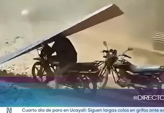 Fuertes vientos en Piura afectan viviendas y personas