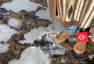 Heladas en Huancavelica congelan lagunas y afectan a comuneros