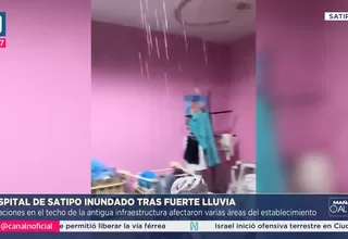 Hospital de Satipo se inunda por lluvias y afecta áreas críticas