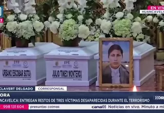 Huancavelica: Entregan restos de tres víctimas del terrorismo