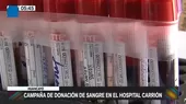 Huancayo: Campaña de donación de sangre en el hospital Carrión - Noticias de huancayo