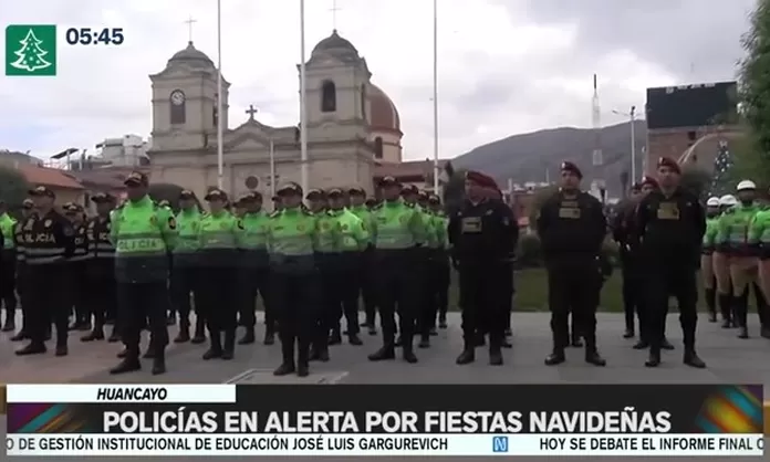 Huancayo Cuatro Mil Policías En Alerta Por Fiestas Navideñas Canal N
