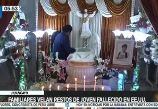 Huancayo: Familiares velan restos de joven fallecido en EE.UU.