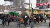 Huancayo: manifestantes bloquearon la av. Ferrocarril - Noticias de bloqueo