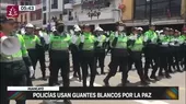 Huancayo: Policías usan guantes blancos por la paz - Noticias de huancayo