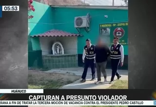 Huánuco: Capturan a presunto violador