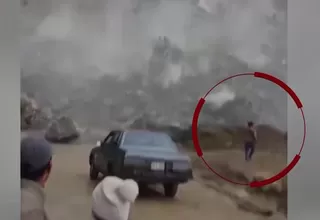 Huánuco: derrumbe por lluvias bloquea carretera en Pachitea y afecta tránsito