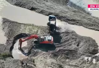 Huánuco: destruyen maquinaria de minería ilegal en zona protegida