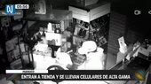 Huánuco: Entran a tienda y se llevan celulares de alta gama - Noticias de robados