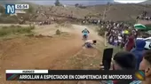 Huánuco: Piloto arrolló a espectador durante competencia de motocross - Noticias de pilotos