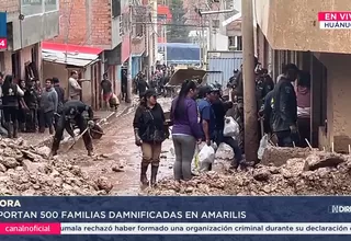 Huánuco: Reportan 500 familias damnificadas por huaico