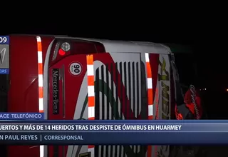 Huarmey: tres muertos y más de 14 heridos tras despiste de bus