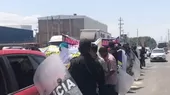 Ica: Colectiveros bloquean parte de la Panamericana Sur - Noticias de colectiveros