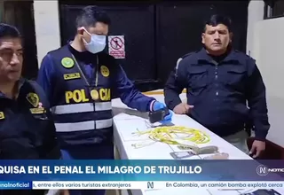 Incautan objetos prohibidos durante requisa en penal El Milagro