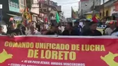 Iniciaron manifestaciones en Iquitos - Noticias de iquitos