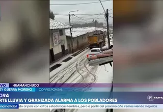 Huamachuco bajo granizo: Intensa lluvia y tormentas eléctricas causan estragos