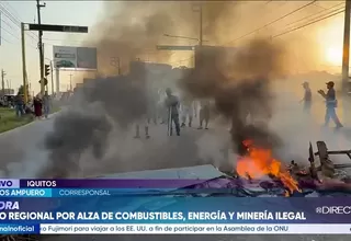Iquitos acata paro regional de 72 horas contra alza de combustibles, cortes de luz y minería ilegal