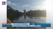 [VIDEO] Iquitos: Destruyen dragas de minería ilegal - Noticias de tala-ilegal