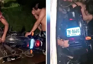 Iquitos: Delincuentes escondían motos robadas bajo casas flotantes a orillas del río