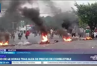 Iquitos: Sindicato de choferes y CGTP acatan un paro de 48 horas por el alza del pecio de combustible