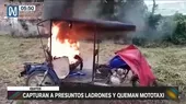 Iquitos: Capturaron a presuntos ladrones y quemaron su mototaxi  - Noticias de iquitos
