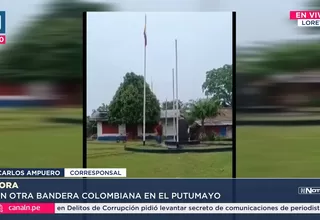 Izan bandera colombiana en comunidad peruana de Tres Fronteras