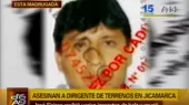 Jicamarca: asesinaron a dirigente de tierras por supuesto ajuste de cuentas - Noticias de jicamarca