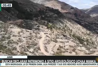 Junín: Buscan declarar patrimonio a sitio arqueológico Uchaa Wanka