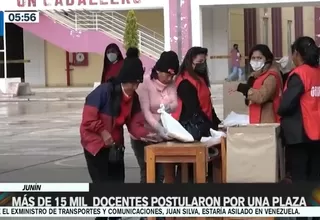 Junín: Más de 15 mil docentes postularon por una plaza