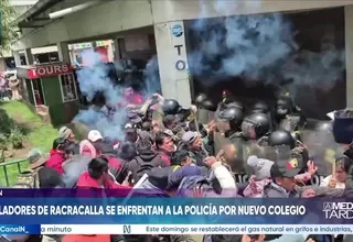 Junín: pobladores de Racracalla se enfrentan a la PNP por nuevo colegio en Concepción