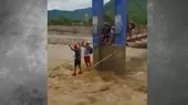 Lambayeque: Pobladores arriesgan sus vidas al cruzar por cuerdas el río - Noticias de rio