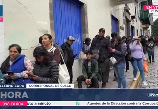 Largas colas para comprar boletos a Machu Picchu