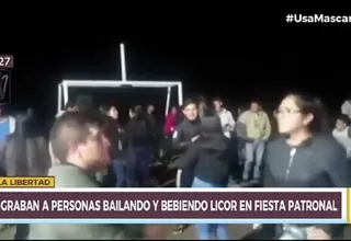 La Libertad: Más de 200 personas bailaron y bebieron licor en una fiesta patronal