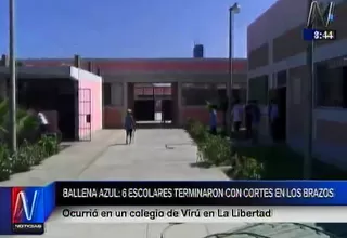 La Libertad: seis escolares se hicieron cortes en los brazos